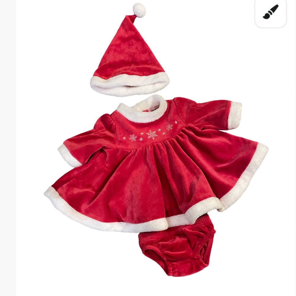 Newborn Santa suit Christmas